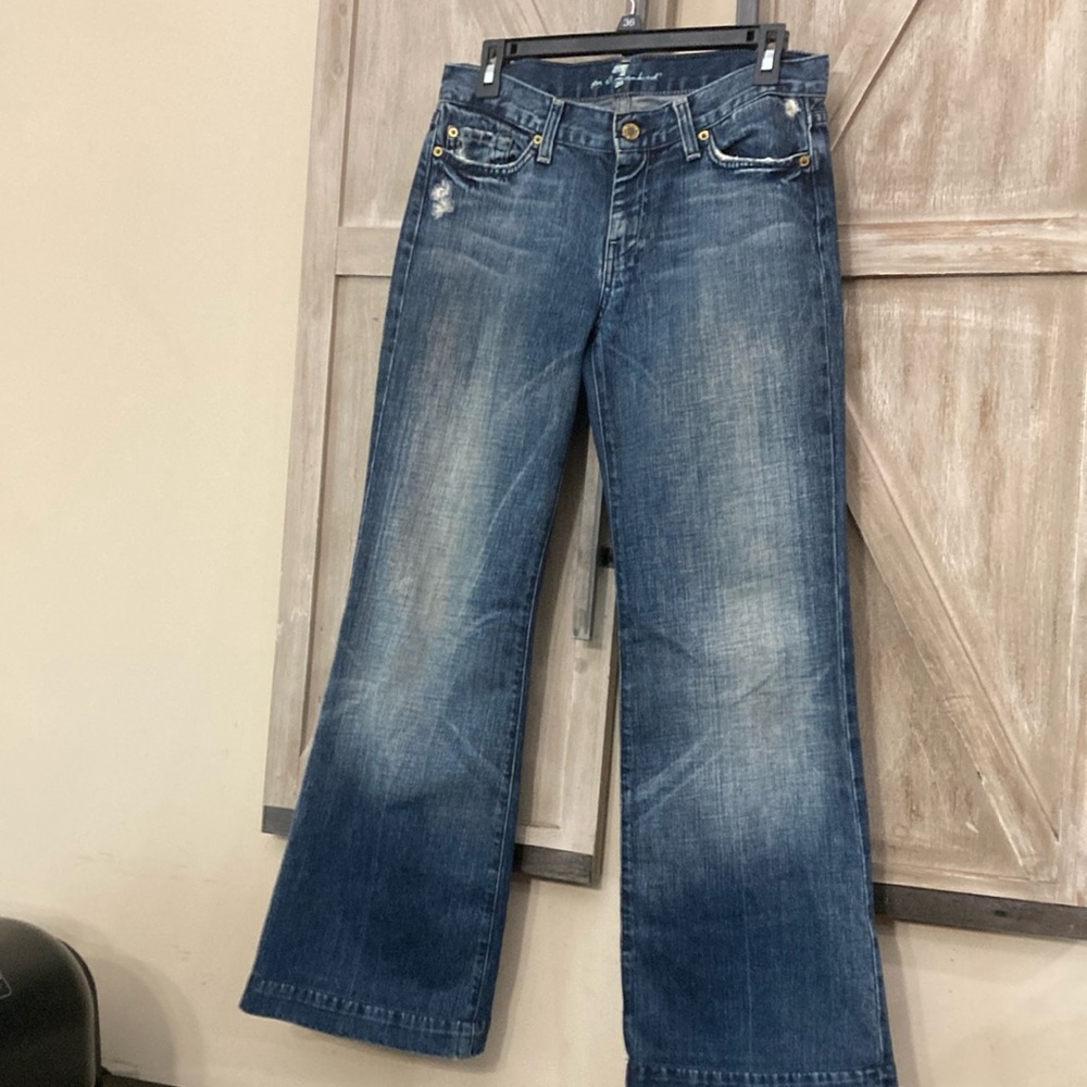 7 FOR ALL MANKIND JEANS DOJO PIECED POCKETS JEANS LADIES STYLE:U1158162U-162U